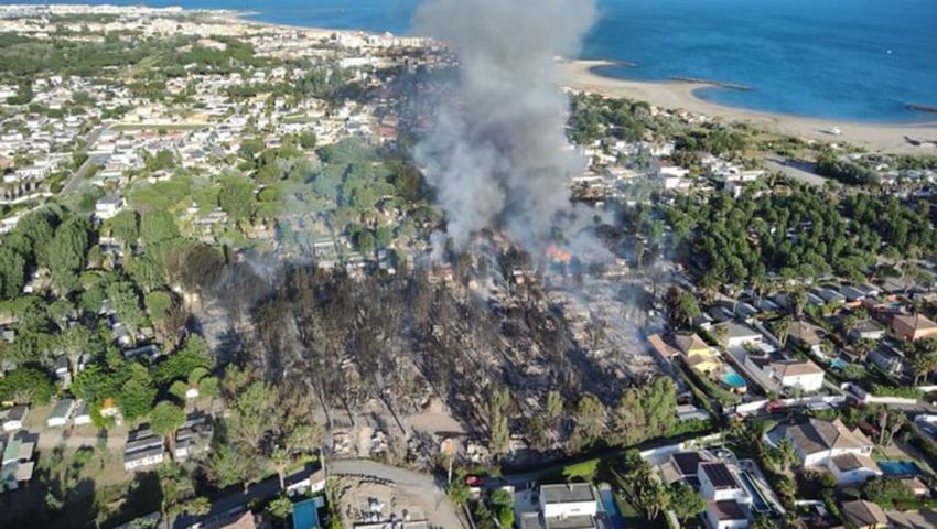 Incendie à Agde