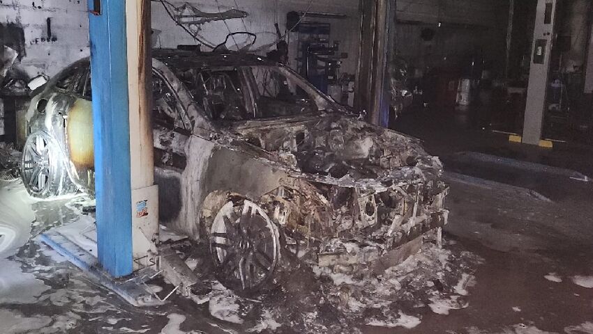 Incendie dans une concession